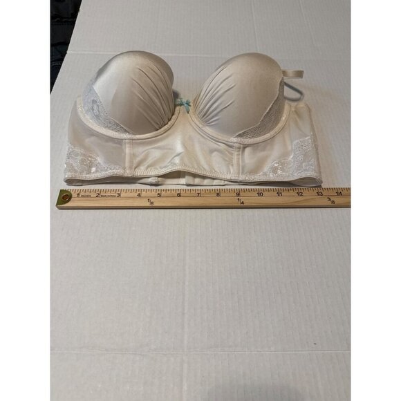Women's Gilligan & O'Malley White Push Up Lace Bra Size Large Tiny Flaw - Picture 12 of 15